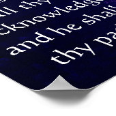 Proverbs 3:5-6 sunset Poster (Hoek)