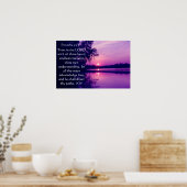 Proverbs 3:5-6 sunset Poster (Keuken)