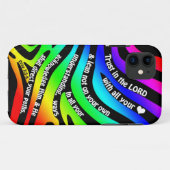 Proverbs 3:5-6 Trust in Lord - Rainbow Zebra Case-Mate iPhone Case (Achterkant (horizontaal))