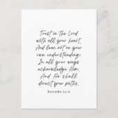 Proverbs 3:5-6 Trust in the Lord Briefkaart (Voorkant)
