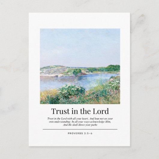 Proverbs 3:5-6 Trust in the Lord Briefkaart (Voorkant)