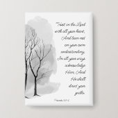 Proverbs 3:5-6 Trust in the Lord Button (Voorkant)