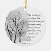 Proverbs 3:5-6 Trust in the Lord Keramisch Ornament (Voorkant)