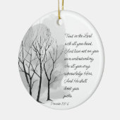 Proverbs 3:5-6 Trust in the Lord Keramisch Ornament (Links)