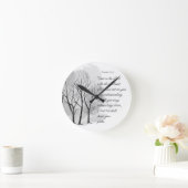 Proverbs 3:5-6 Trust in the Lord Ronde Klok (Huis)