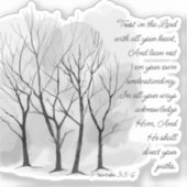Proverbs 3:5-6 Trust in the Lord Sticker (Voorkant)