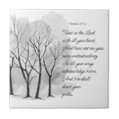 Proverbs 3:5-6 Trust in the Lord Tegeltje (Voorkant)