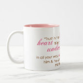 Proverbs 3:5-6 tweekleurige koffiemok (Links)