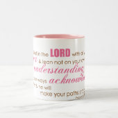 Proverbs 3:5-6 tweekleurige koffiemok (Center)