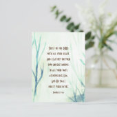 Proverbs 3:5-6 Vertrouw op de Heer met al je hart Briefkaart (Staand voorkant)