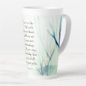 Proverbs 3:5-6 Vertrouw op de Heer met al je hart Latte Mok (Rechterhoek)