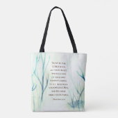 Proverbs 3:5-6 Vertrouw op de Heer met al je hart Tote Bag (Achterkant)