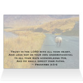 Proverbs 3:5-6 Vertrouw op Lord, Ireland Kaart (Binnen Horizontaal (Boven))