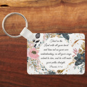 Proverbs 3:5-6 Vertrouwen in de Bijbel Verse van d Sleutelhanger (Achterkant)