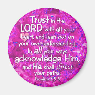 Proverbs 3:5-6 Vertrouwen in de Heer Magneet