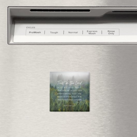 Proverbs 3:5-6 Vertrouwen in de Heer Magneet (Insitu (Vaatwasser))