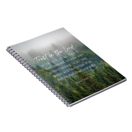 Proverbs 3:5-6 Vertrouwen in de Heer Notitieboek (Rechterzijde)