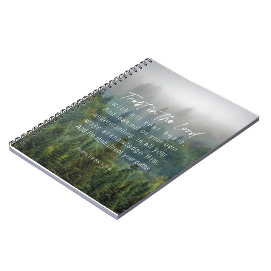 Proverbs 3:5-6 Vertrouwen in de Heer Notitieboek (Linkerzijde)