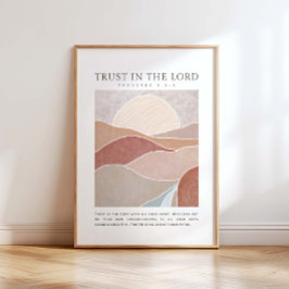 Proverbs 3:5-6 Vertrouwen in de Heer Poster