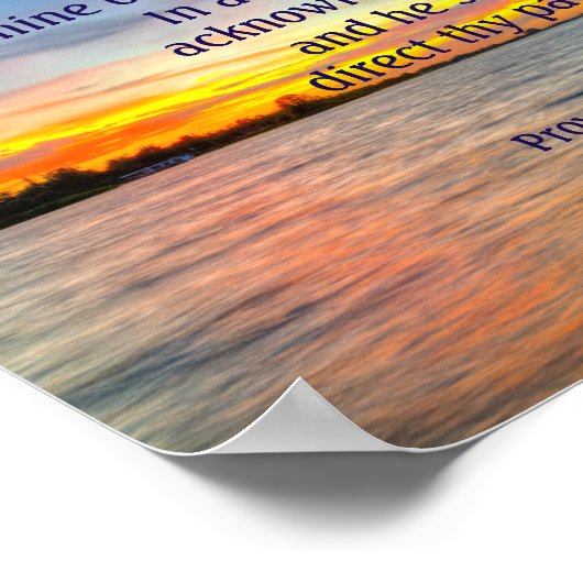 Proverbs 3:5-6 Vertrouwen in de LORD Poster (Hoek)