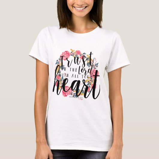 Proverbs 3:5-6 Vertrouwen in de LORD T-shirt (Voorkant)