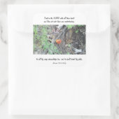 Proverbs 3:5-6 vierkante sticker (Tas)