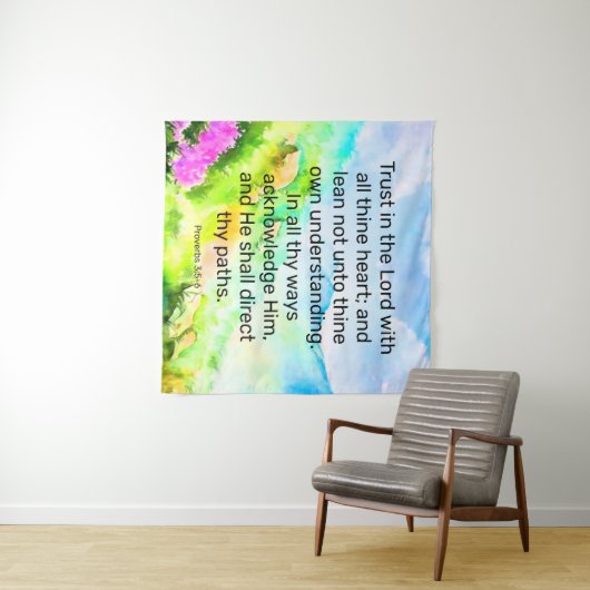 Proverbs 3:5-6 wandkleed (In Situ (horizontaal))