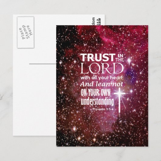 Proverbs 3:5 briefkaart (Voorkant / Achterkant)