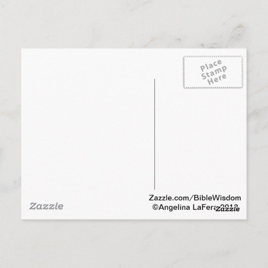 Proverbs 3:5 briefkaart (Achterkant)