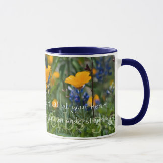 Proverbs 3:5 California Poppies Coffee Mok