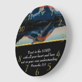 Proverbs 3:5 Christelijk Faith-meer Grote Klok (Hoek)