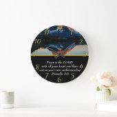 Proverbs 3:5 Christelijk Faith-meer Grote Klok (Huis)