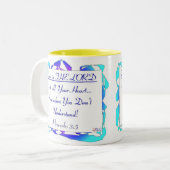 Proverbs 3.5 / dubbelzijdig tweekleurige koffiemok (Voorkant links)