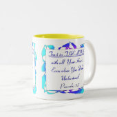 Proverbs 3.5 / dubbelzijdig tweekleurige koffiemok (Voorkant rechts)