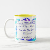 Proverbs 3.5 / dubbelzijdig tweekleurige koffiemok (Links)