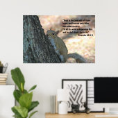 Proverbs 3:5 en 6 Poster voor scripts (Thuiskantoor)