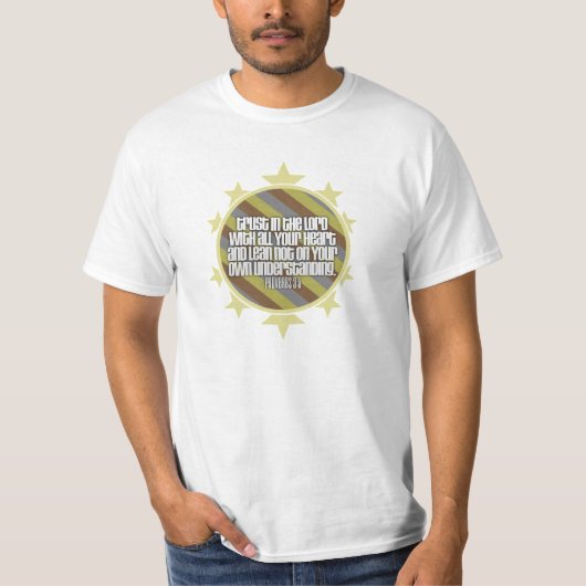 Proverbs 3:5 (Gold) Waarde T-Shirt (Voorkant)