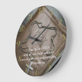 Proverbs 3:5 Heilige Bijbel met kruis Grote Klok (Hoek)