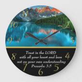Proverbs 3:5-meer in de mondholte grote klok (Voorkant)