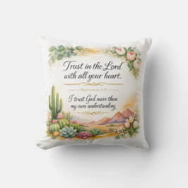 Proverbs 3:5, Messianic Jewish Decor, Bible Verse Kussen