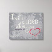 Proverbs 3:5 omwikkeld canvas afdruk (Voorkant)