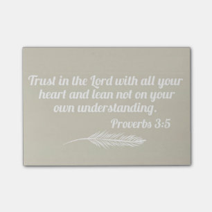Proverbs 3:5 Post-it Post-it® Notes