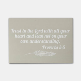 Proverbs 3:5 Post-it Post-it® Notes