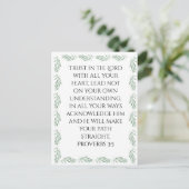 Proverbs 3:5 Poster Briefkaart (Staand voorkant)