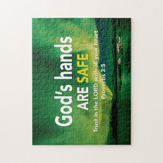 Proverbs 3:5 TRUST IN DE LORD Christelijk Legpuzzel (Verticaal)