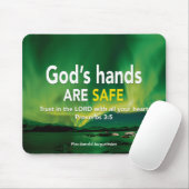 Proverbs 3:5 TRUST IN The LORD God's Hands Safe Muismat (Met muis)