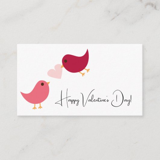 Proverbs 3:5-Valentijn vogelsluitkaart Informatiekaartje (Voorkant)