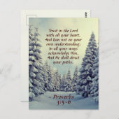 Proverbs 3:5 Vertrouwen in de Heer met al je hart Briefkaart (Voorkant / Achterkant)