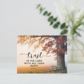 Proverbs 3:5 Vertrouwen in de Heer met al je hart Briefkaart (Staand voorkant)