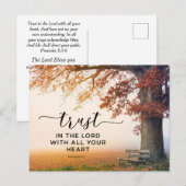 Proverbs 3:5 Vertrouwen in de Heer met al je hart Briefkaart (Voorkant / Achterkant)